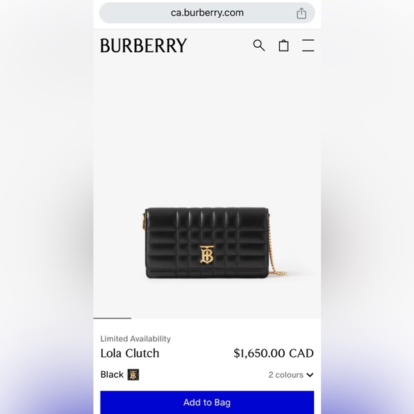 Burberry Lola clutch bag New - baby pink - Picture 8 of 9